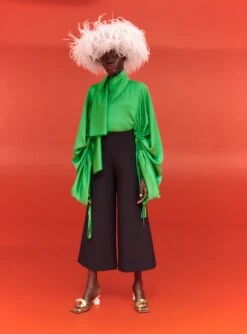 The Tala Top In Bright Green 8 The Tala Top In Bright Green -Paramount Dresses Store SOLACE LONDON TALA TOP BRIGHT GREEN 1