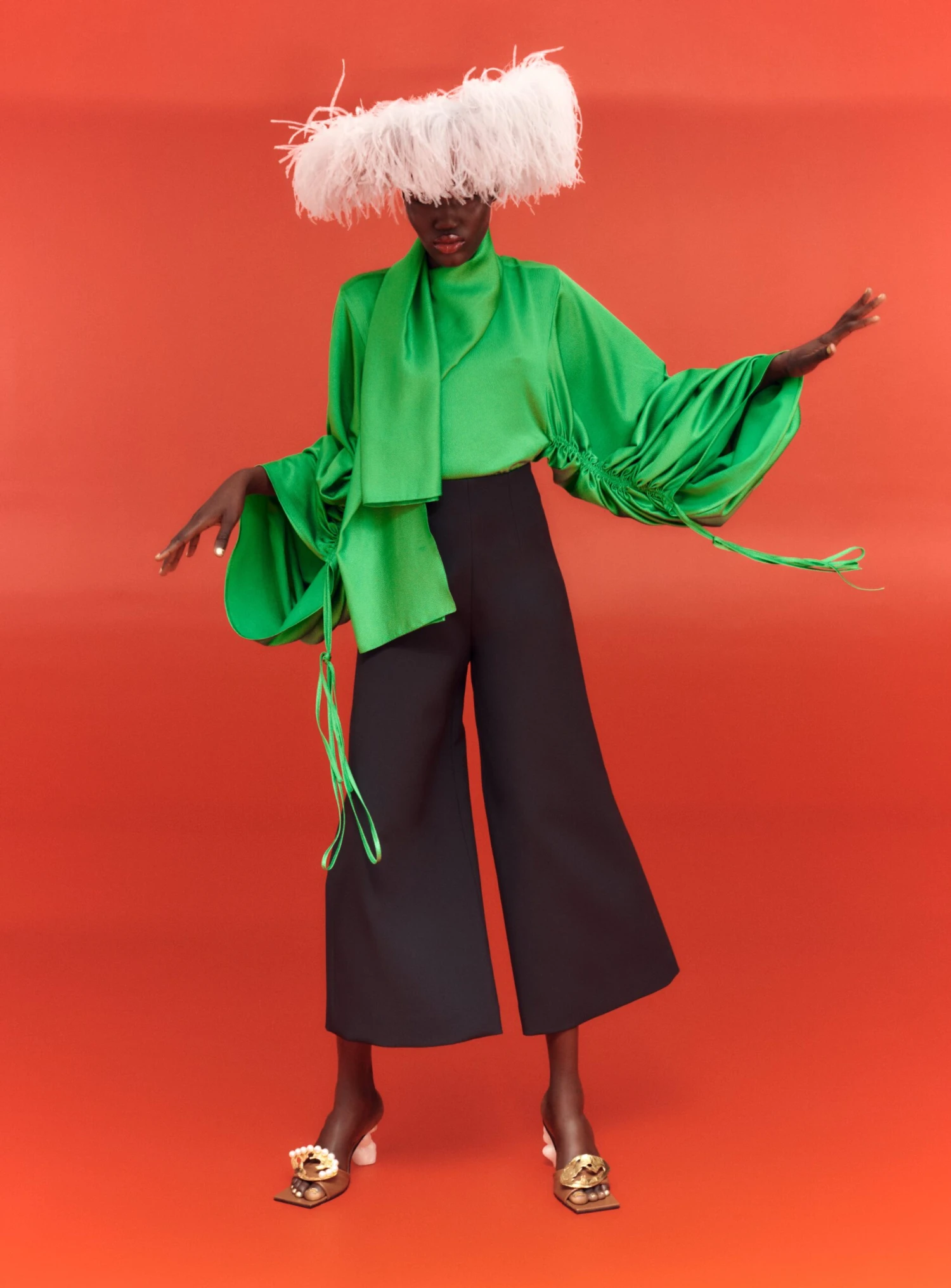 The Tala Top In Bright Green 4 The Tala Top In Bright Green - Image 2