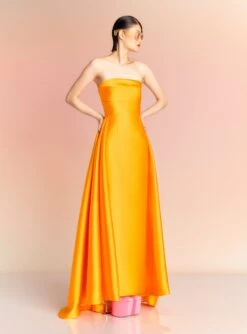 The Tiffany Maxi Dress In Mustard -Paramount Dresses Store TIFFANY MAXI DRESS OS34030 MUSTARD 077 R1