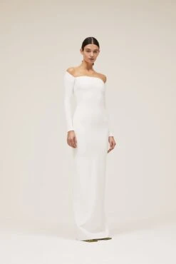 The Lolita Dress In Cream -Paramount Dresses Store solace london os1985 lolita white front 1