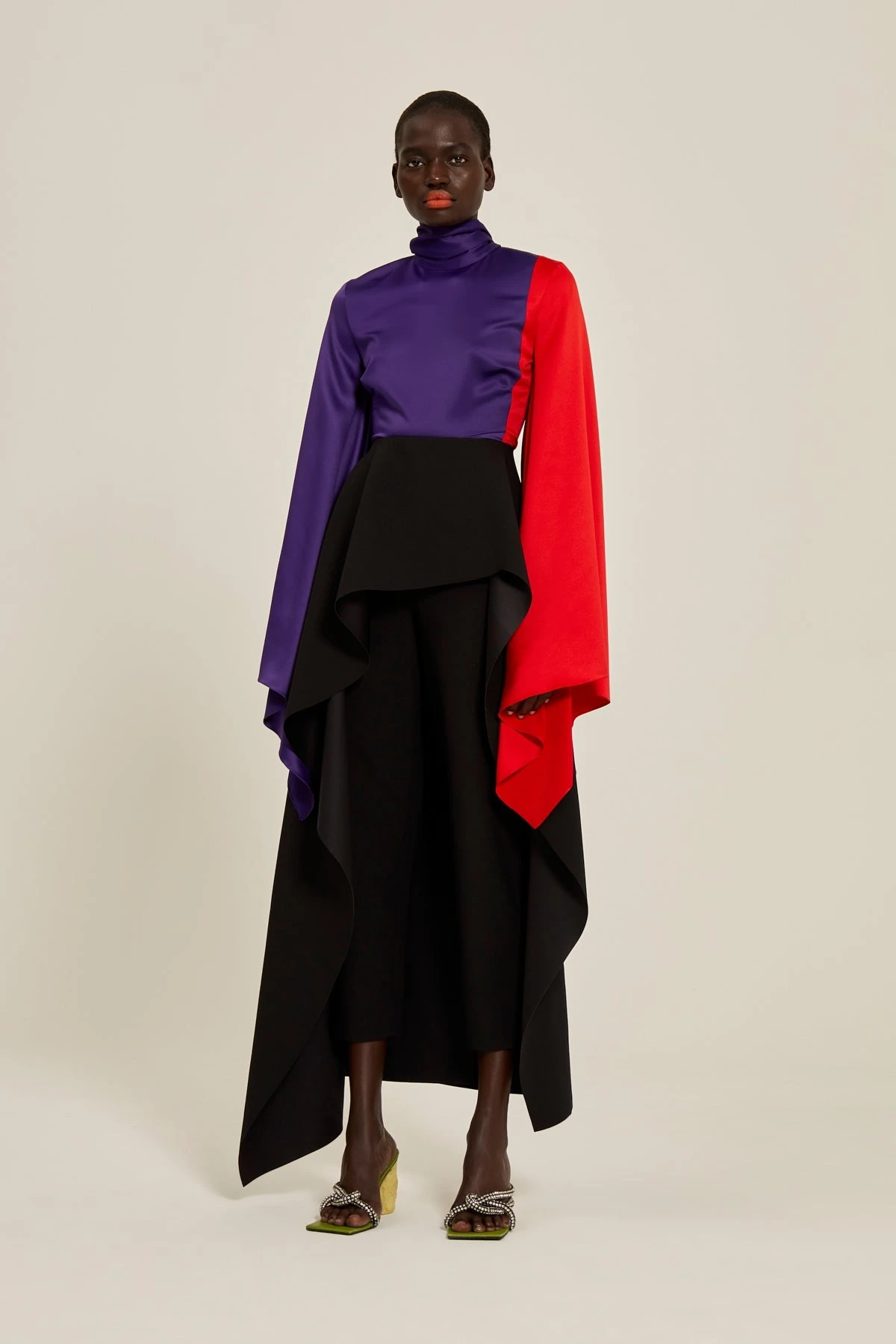 The Ali Top In Colour Block Purple 4 The Ali Top In Colour Block Purple - Image 2