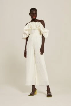 The Margot Top In Cream -Paramount Dresses Store solace london os25084 margot white front 1 1