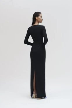 The Marlie Maxi Dress In Black 7 The Marlie Maxi Dress In Black -Paramount Dresses Store solace london os26021 marlie black back 2
