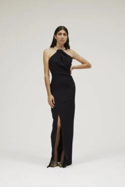 The Danette Dress In Black -Paramount Dresses Store solace london os27026 danette black details 3 1