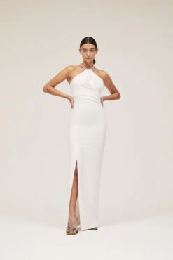 The Danette Dress In Cream 8 The Danette Dress In Cream -Paramount Dresses Store solace london os27026 danette white front 2
