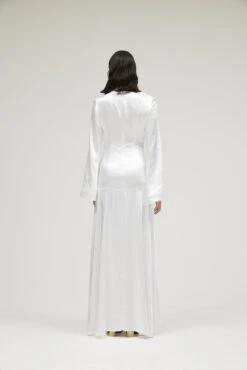 The Vianne Dress In Cream -Paramount Dresses Store solace london os27046 vianne winter white back 4