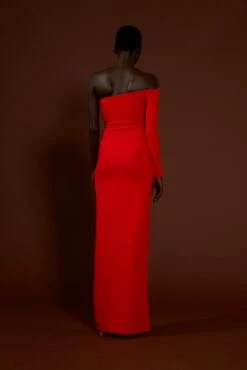 The Palmer Dress In Red -Paramount Dresses Store solace london os29005 palmer red back 3 1