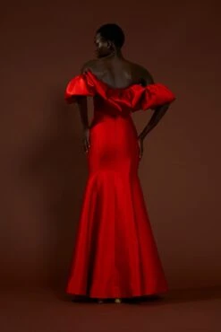 The Pyper Dress In Red -Paramount Dresses Store solace london os29007 pyper red back 2 1