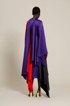 The Ella Dress In Colour Block Purple -Paramount Dresses Store solace london os29014a ella colour block purple back 4 1