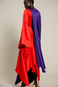 The Ella Dress In Colour Block Purple -Paramount Dresses Store solace london os29014a ella colour block purple back 5 1