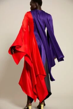 The Ella Dress In Colour Block Purple -Paramount Dresses Store solace london os29014a ella colour block purple back 6 1
