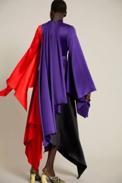 The Ella Dress In Colour Block Purple -Paramount Dresses Store solace london os29014a ella colour block purple back 7 1
