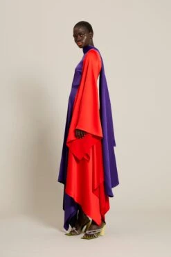 The Ella Dress In Colour Block Purple -Paramount Dresses Store solace london os29014a ella colour block purple side 1 1