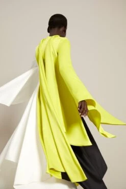 The Ella Dress In Colour Block Sulphur -Paramount Dresses Store solace london os29014a ella colour block sulphur back 5 1