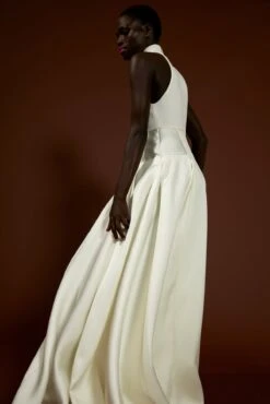 The Daya Dress In Cream -Paramount Dresses Store solace london os29015 daya white back 6 1