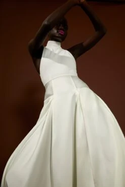 The Daya Dress In Cream -Paramount Dresses Store solace london os29015 daya white detail 7 1